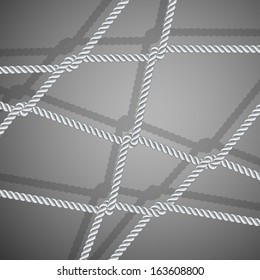 Stylish background with rope. Vector illustration