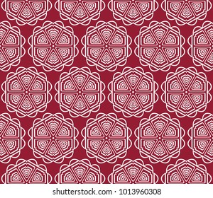 Stylish background with seamless geometric ornament. Vector illustration for design, interior, fashion