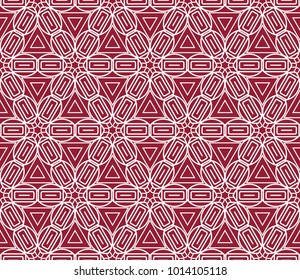 Stylish background with seamless geometric ornament. Vector illustration for design, interior, fashion