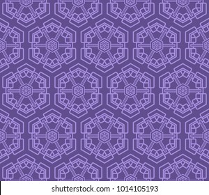 Stylish background with seamless geometric ornament. Vector illustration for design, interior, fashion