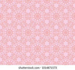 Stylish background with seamless geometric ornament. Vector illustration for design, interior, fashion