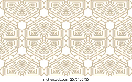 Stylish background with seamless geometric ornament. Vector illustration for design, interior, fashion