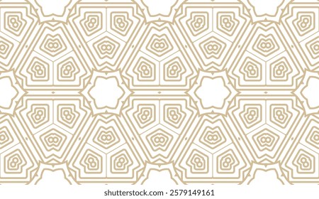 Stylish background with seamless geometric ornament. Vector illustration for design, interior, fashion