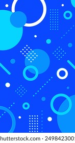 Stylish Background with Simple Shapes for Smartphone Display