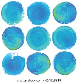 
Stylish background in the style of pop art with blue violet oil paint .