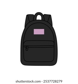 Stylish Backpack Clip Art for Creative Projects and Designs