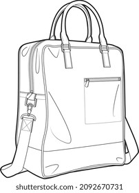 STYLBAG- UND LAGERWALLETTERZUGÄSTE VEKTORSKETCH