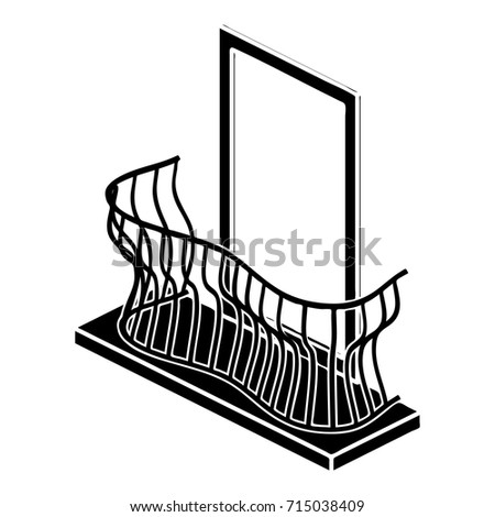 Stylish balcony icon. Simple illustration of stylish balcony vector icon for web design isolated on white background