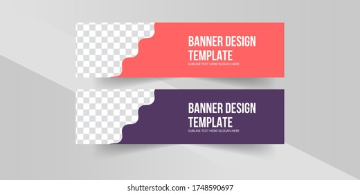 Diseño elegante de pancartas, elemento de banner web