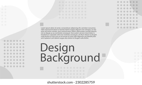 A stylish banner template with a black and white color scheme. The design showcases fluid shapes, resulting in a visually striking composition.