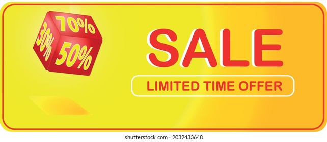 a stylish banner for your website with a three-dimensional cube