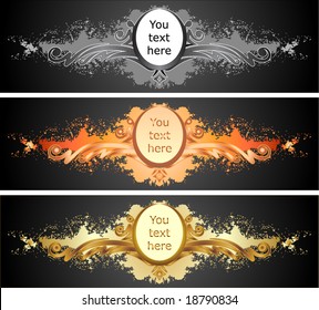 Stylish banners.