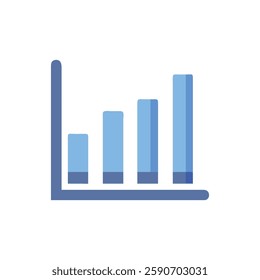 Stylish Bar Chart Icon for Reporting