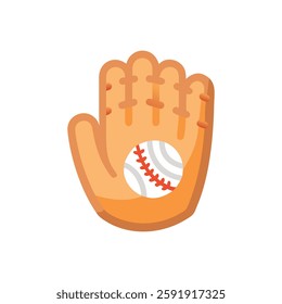 Stylish baseball glove icon designed for creative use.