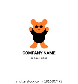 Stylish bear logo. bear logo vector