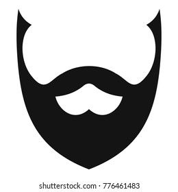 Stylish beard icon. Simple illustration of stylish beard vector icon for web