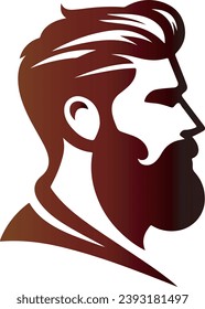 Stylish Beard Man Vector Illustration