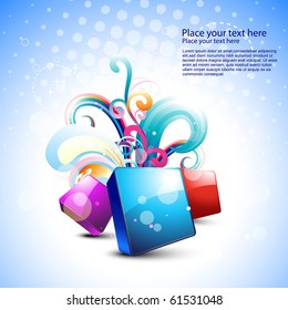 stylish beautiful abstract vector art