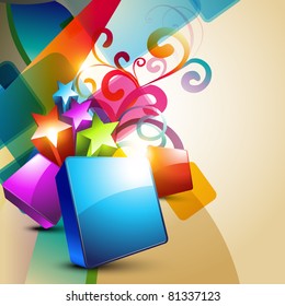 stylish beautiful abstract vector art