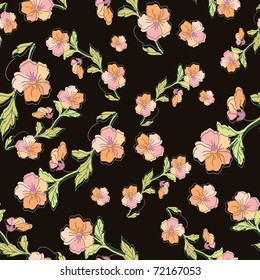 Stylish beautiful bright floral seamless pattern. Abstract Elegance vector illustration textu