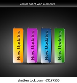 stylish beautiful colorful web buttons