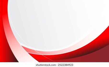 Elegante hermosa onda roja que fluye Vector de fondo de diseño