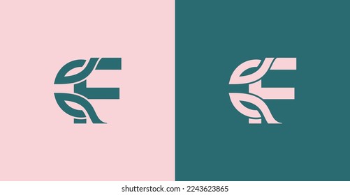 stylish beauty cosmetic queen logo F