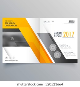stylish bifold booklet template design cover page layout