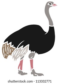 Stylish Big Ostrich