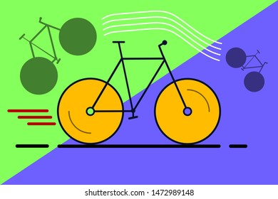 Stylish bike - icon logo