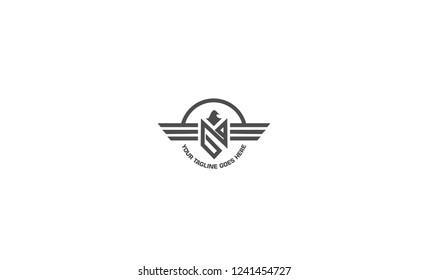 Stylish Bird or Letter GA Logo Icon Vector