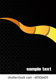 Stylish black abstract composition with place for your sample text