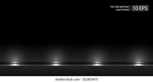 Fondo negro elegante con efectos de luz