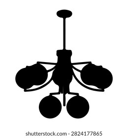 Stylish black chandelier featuring circular light fixtures, ideal for contemporary interior lighting and decorative ceiling installations.