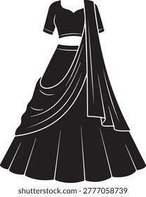 A stylish black evening gown featuring a sweetheart neckline, fitted bodice, and a dramatic long train perfect for formal events.