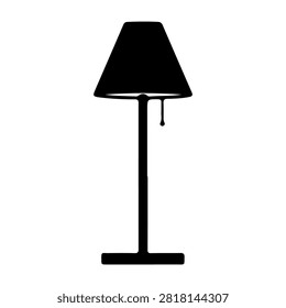 Stylish black floor lamp featuring an adjustable shade, ideal for living rooms, bedrooms, or office spaces to enhance ambient lighting.