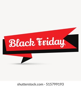 stylish black friday element design in red and dark colors