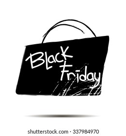 stylish black friday sale vector design poster