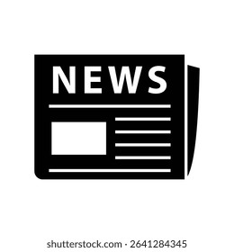 Stylish black graphics for news media use