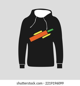 Stylish Black Hoodie for man and gorgeous color 