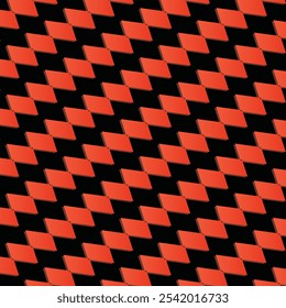 Stylish black and orange tile pattern vector template, perfect for digital designs, backgrounds, and wallpapers. Clean and vibrant colors enhance any project, adding a touch of modern elegance.