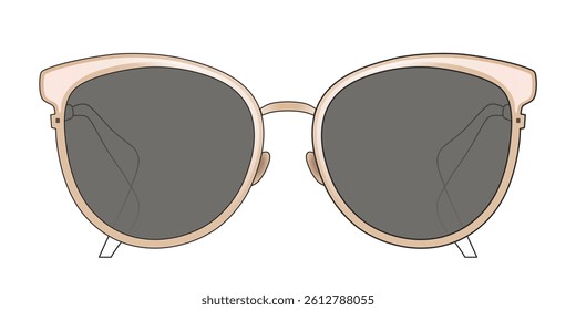 Stylish black square sunglasses on a textured wooden background.