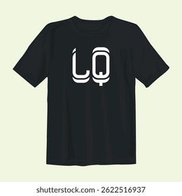 Stylish black t-shirt design featuring bold graphics, perfect for casual wear, street style, and comfort.