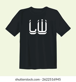 Stylish black t-shirt design featuring bold graphics, perfect for casual wear, street style, and comfort.