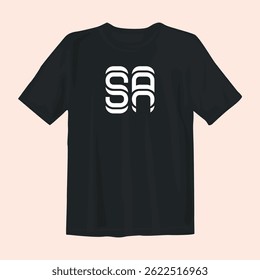 Stylish black t-shirt design featuring bold graphics, perfect for casual wear, street style, and comfort.