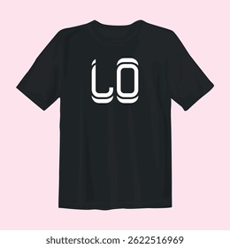 Stylish black t-shirt design featuring bold graphics, perfect for casual wear, street style, and comfort.