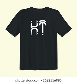 Stylish black t-shirt design featuring bold graphics, perfect for casual wear, street style, and comfort.