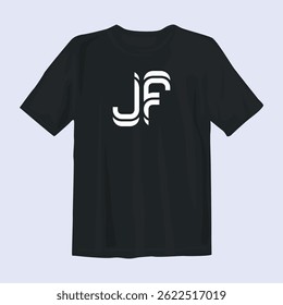 Stylish black t-shirt design featuring bold graphics, perfect for casual wear, street style, and comfort.