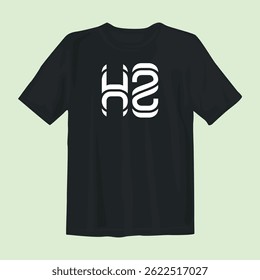 Stylish black t-shirt design featuring bold graphics, perfect for casual wear, street style, and comfort.