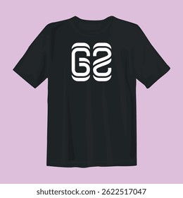 Stylish black t-shirt design featuring bold graphics, perfect for casual wear, street style, and comfort.